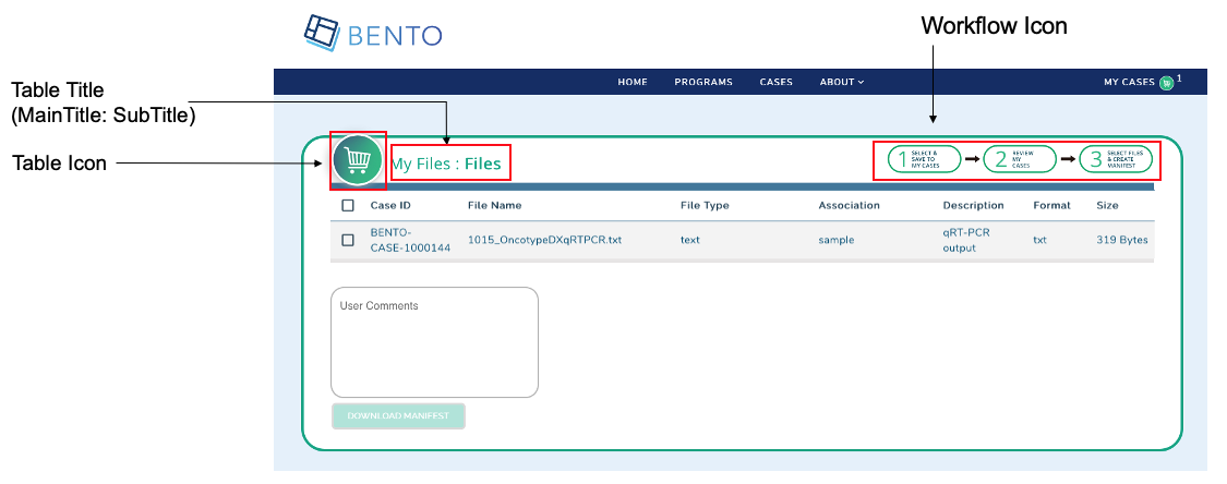 Cart Workflow - Files Page